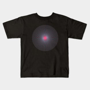 Circle Lines Visual Effect Kids T-Shirt